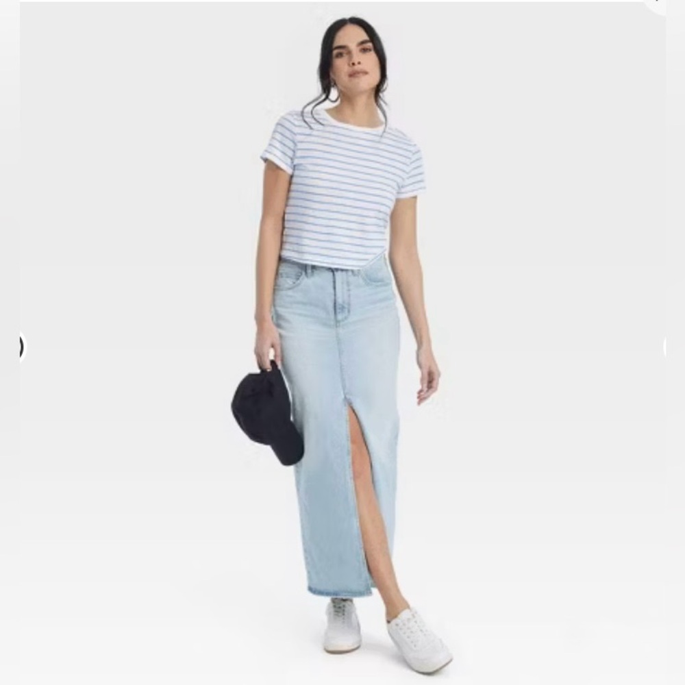Denim Maxi Skirt -Universal Thread